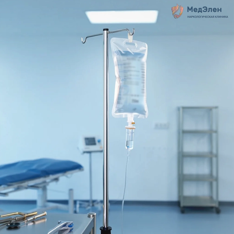 Капельница в медицинском кабинете